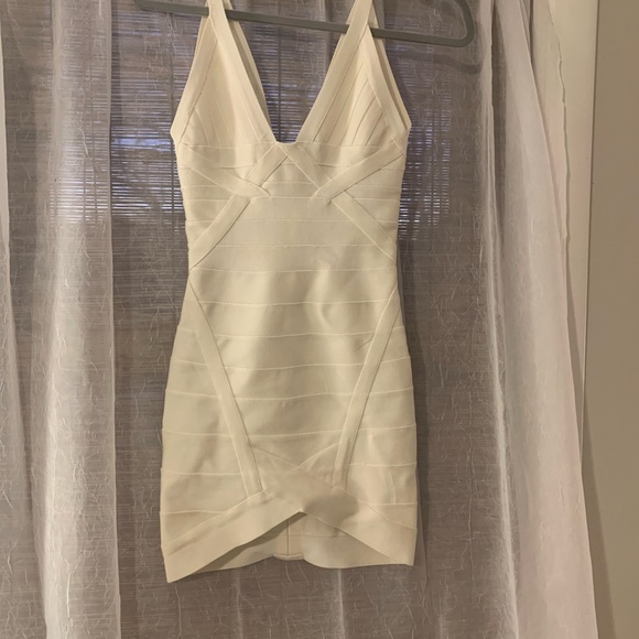 Short White Bandage Dress - Picture 1 of 6